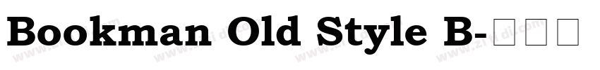 Bookman Old Style B字体转换